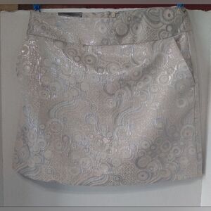 Banana Republic Cream Textured Mini Skirt.  Y2K Preppy